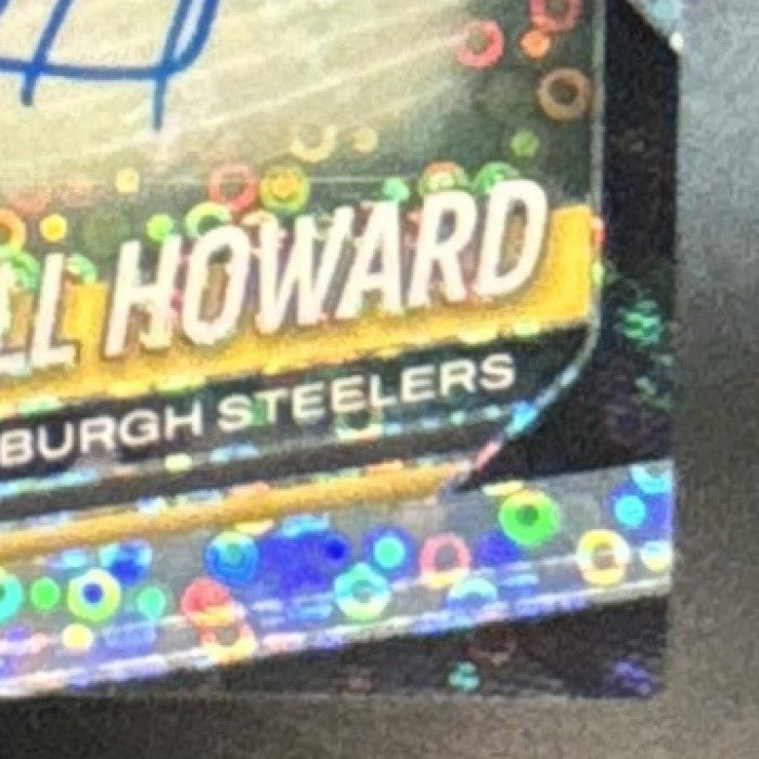 2025 Panini Prizm Will Howard Auto No Huddle #367 RC Pittsburgh Steelers - Sports Cards