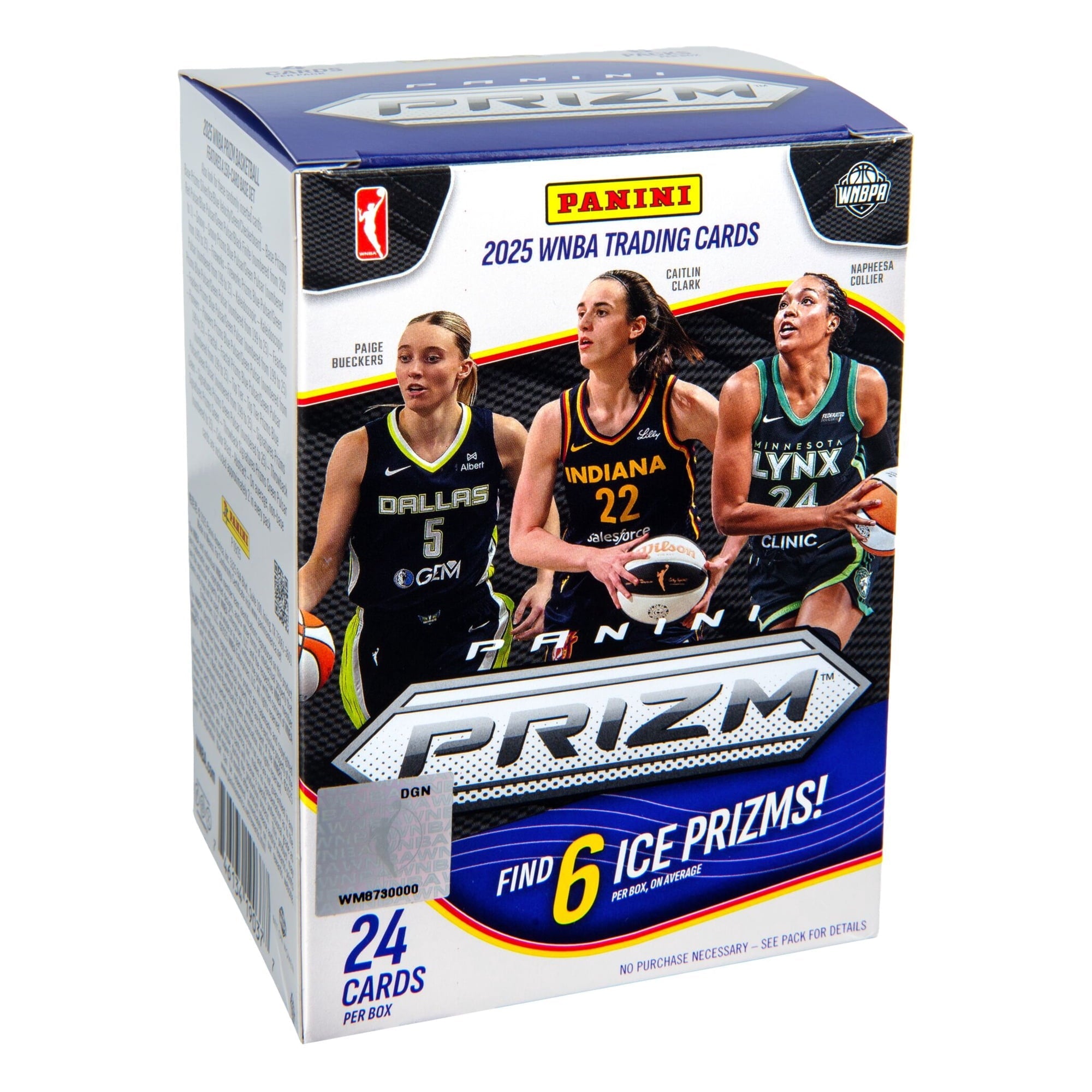 2025 Panini PRIZM WNBA Blaster Box (6 Ice Prizms) - Blaster Box