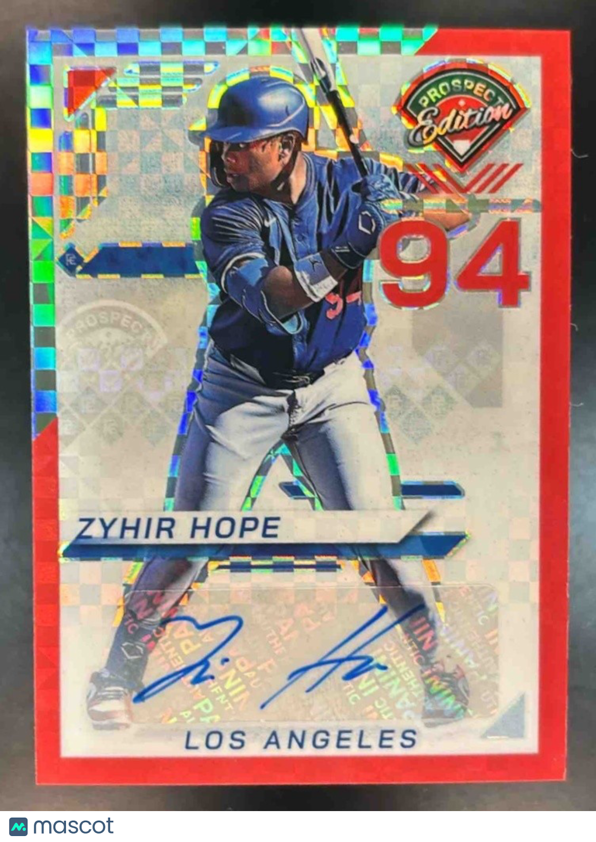 2025 Panini Prospect Edition Zyhir Hope Signatures Red Power 83/99 #181 Auto - Sports Cards