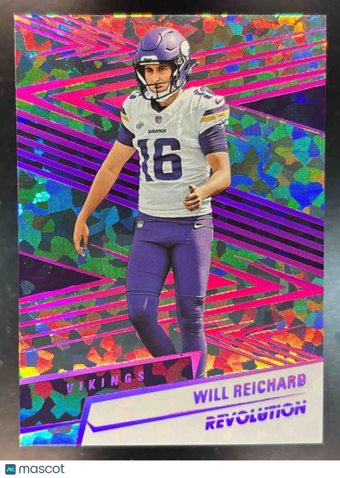 2025 Panini Revolution Will Reichard Holo Red /35 #194 Minnesota Vikings - Sports Cards