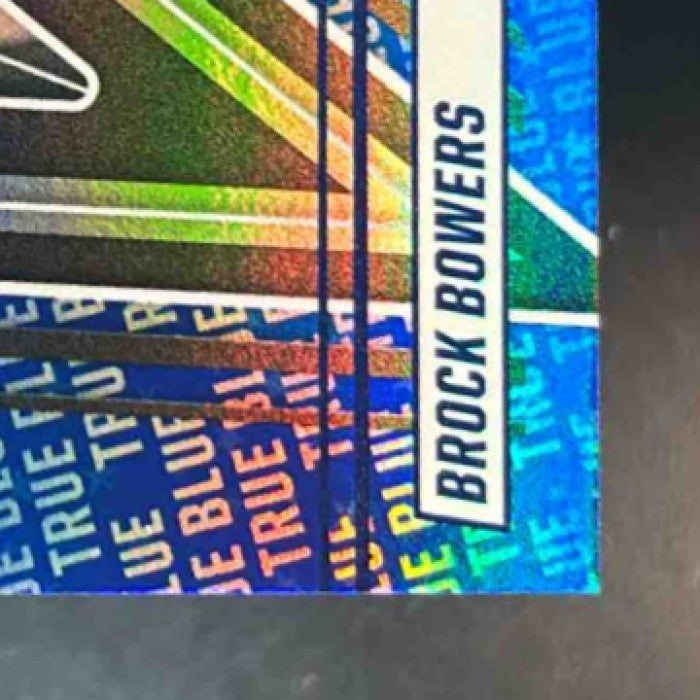 2025 Panini Rookies & Stars Brock Bowers True Blue /149 #12 Las Vegas Raiders - Sports Cards