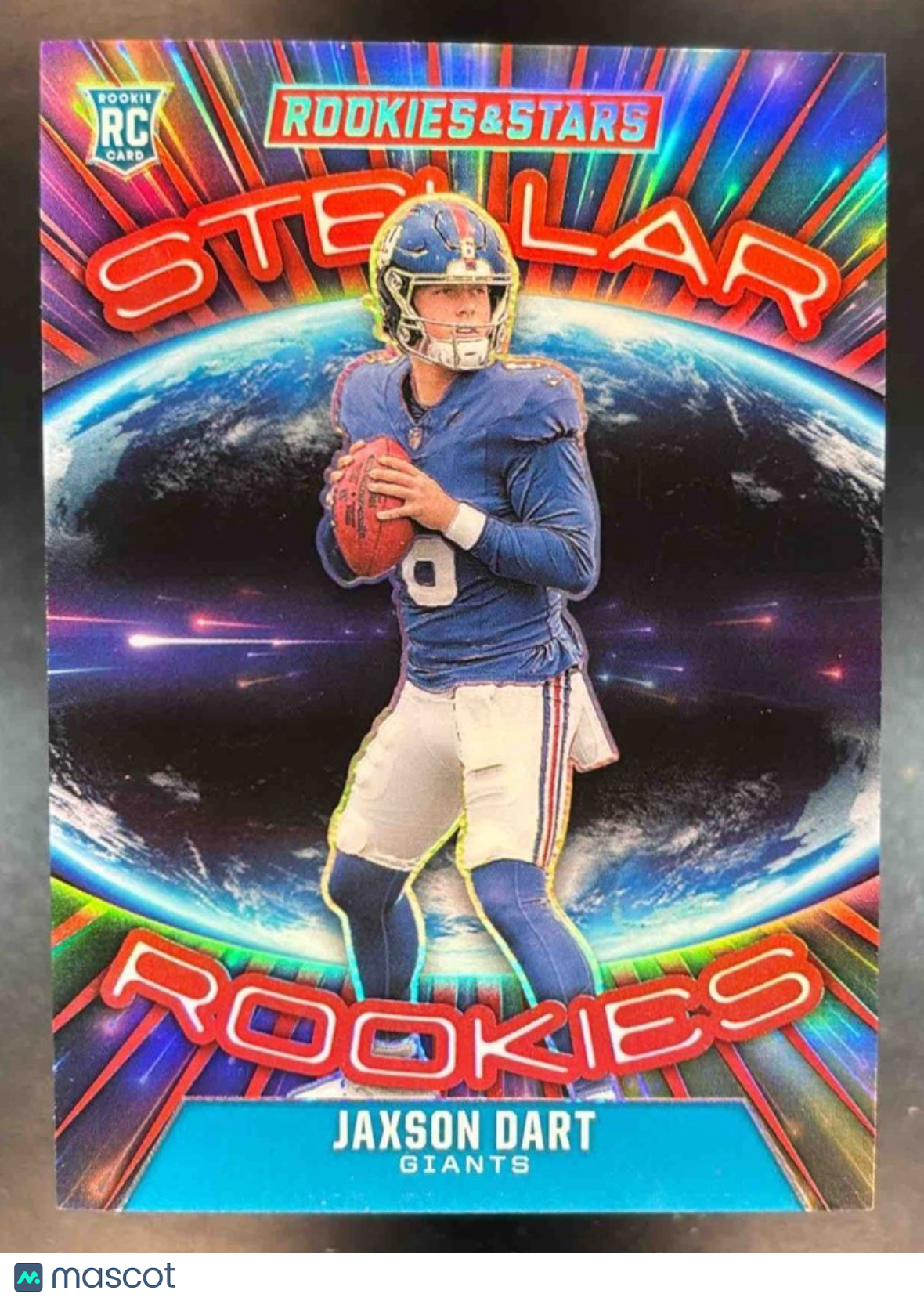 2025 Panini Rookies & Stars Jaxson Dart Stellar Red /99 #10 RC New York Giants - Sports Cards