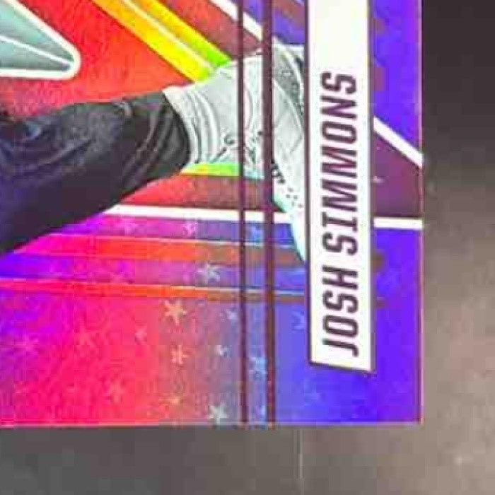 2025 Panini Rookies & Stars Josh Simmons Purple /999 #146 RC Kansas City Chiefs - Sports Cards
