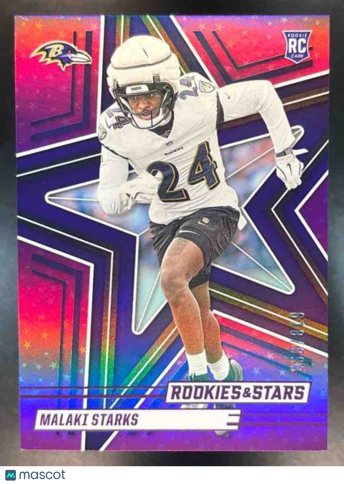 2025 Panini Rookies & Stars Malaki Starks Purple /999 #155 RC Baltimore Ravens - Sports Cards