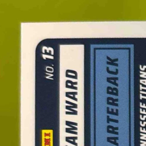 2025 Panini Score A Treat Cam Ward Rookies Bats 25/399 #13 RC Green Foil - Sports Cards