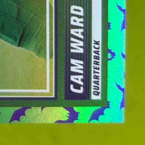 2025 Panini Score A Treat Cam Ward Rookies Bats 25/399 #13 RC Green Foil - Sports Cards