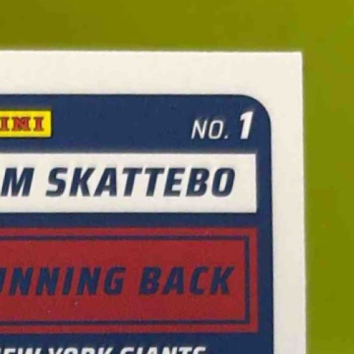 2025 Panini Score Cam Skattebo Rookies Signatures #1 Auto New York Giants - Sports Cards