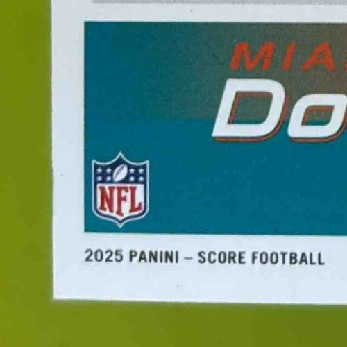 2025 Panini Score De’Von Achane Circular 1/299 #123 Miami Dolphins - Sports Cards