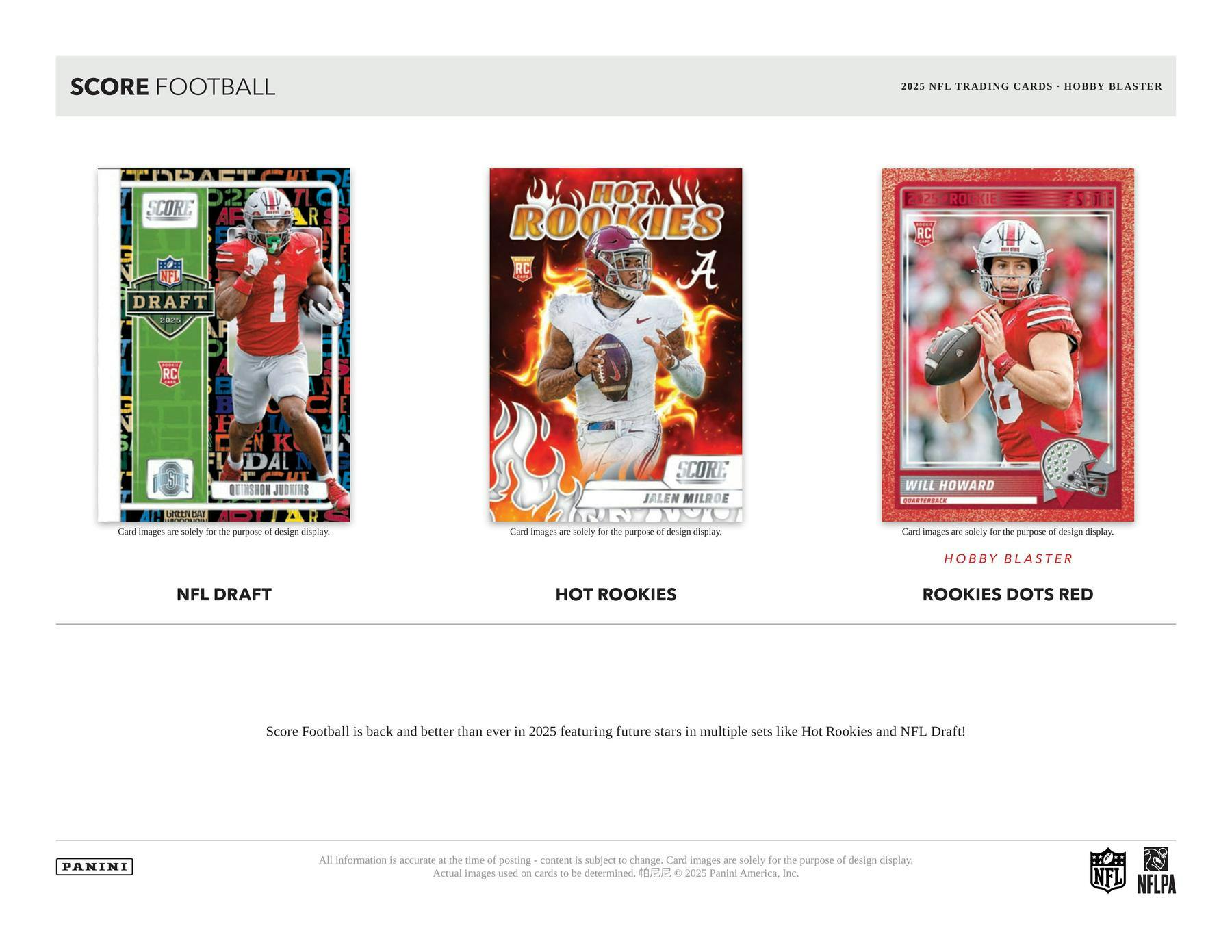 2025 Panini Score Football Hobby Blaster Box (Numbered Parallels) - NFL Hobby Box