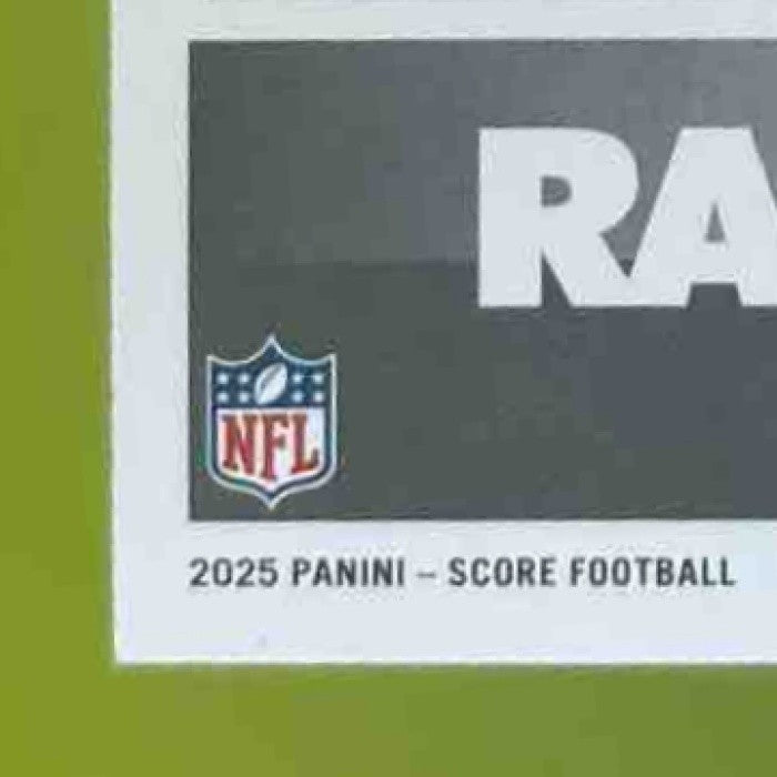 2025 Panini Score Jack Bech Rookies Signatures Green #63 Auto Las Vegas Raiders - Sports Cards
