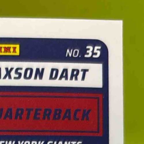 2025 Panini Score Jaxson Dart Rookies #35 New York Giants - Sports Cards