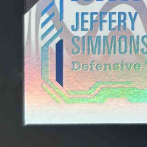 2025 Panini Score Jeffery Simmons Top 100 #73 Tennessee Titans - Sports Cards