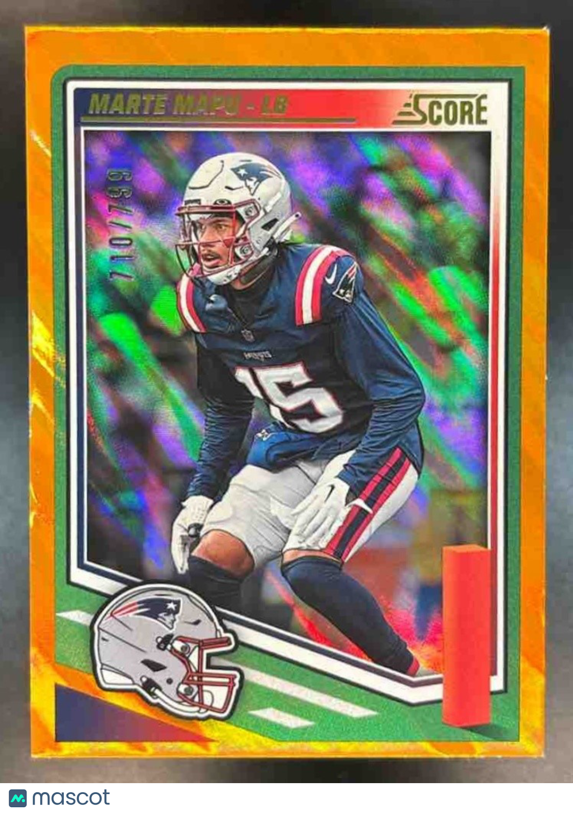 2025 Panini Score Marte Mapu Lava /799 #177 New England Patriots - Sports Cards