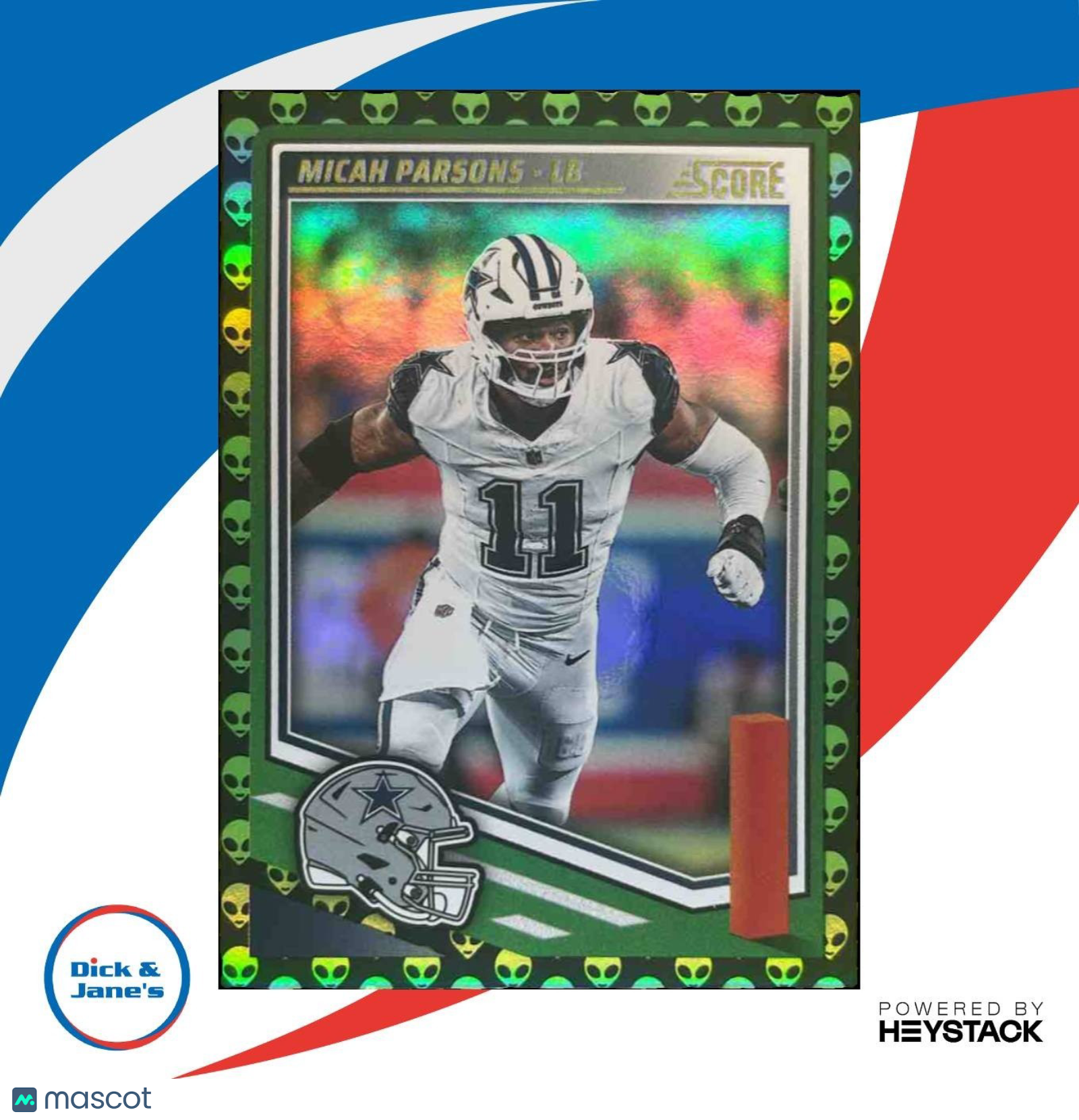 2025 Panini Score Micah Parsons Extraterrestrial #226 Dallas Cowboys - Sports Cards