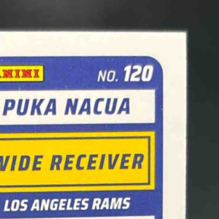2025 Panini Score Puka Nacua Dots Gold /499 #120 Los Angeles Rams - Sports Cards