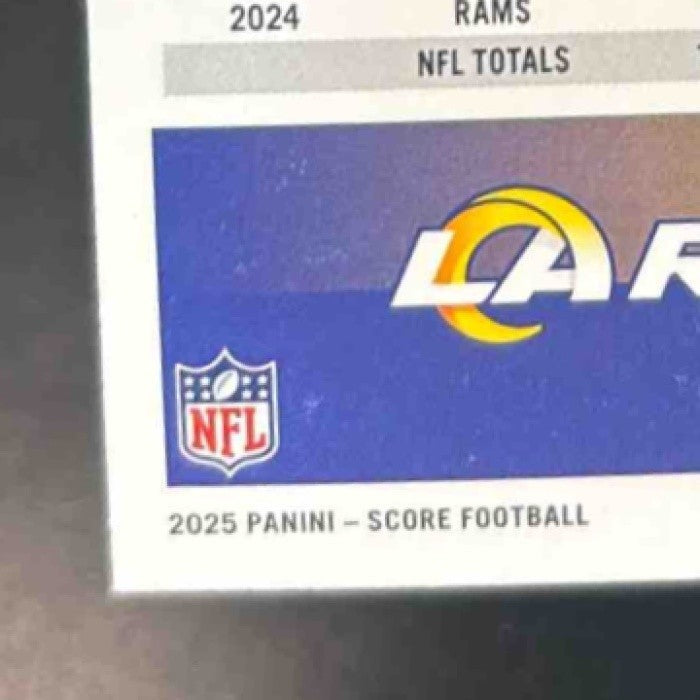 2025 Panini Score Puka Nacua Dots Gold /499 #120 Los Angeles Rams - Sports Cards