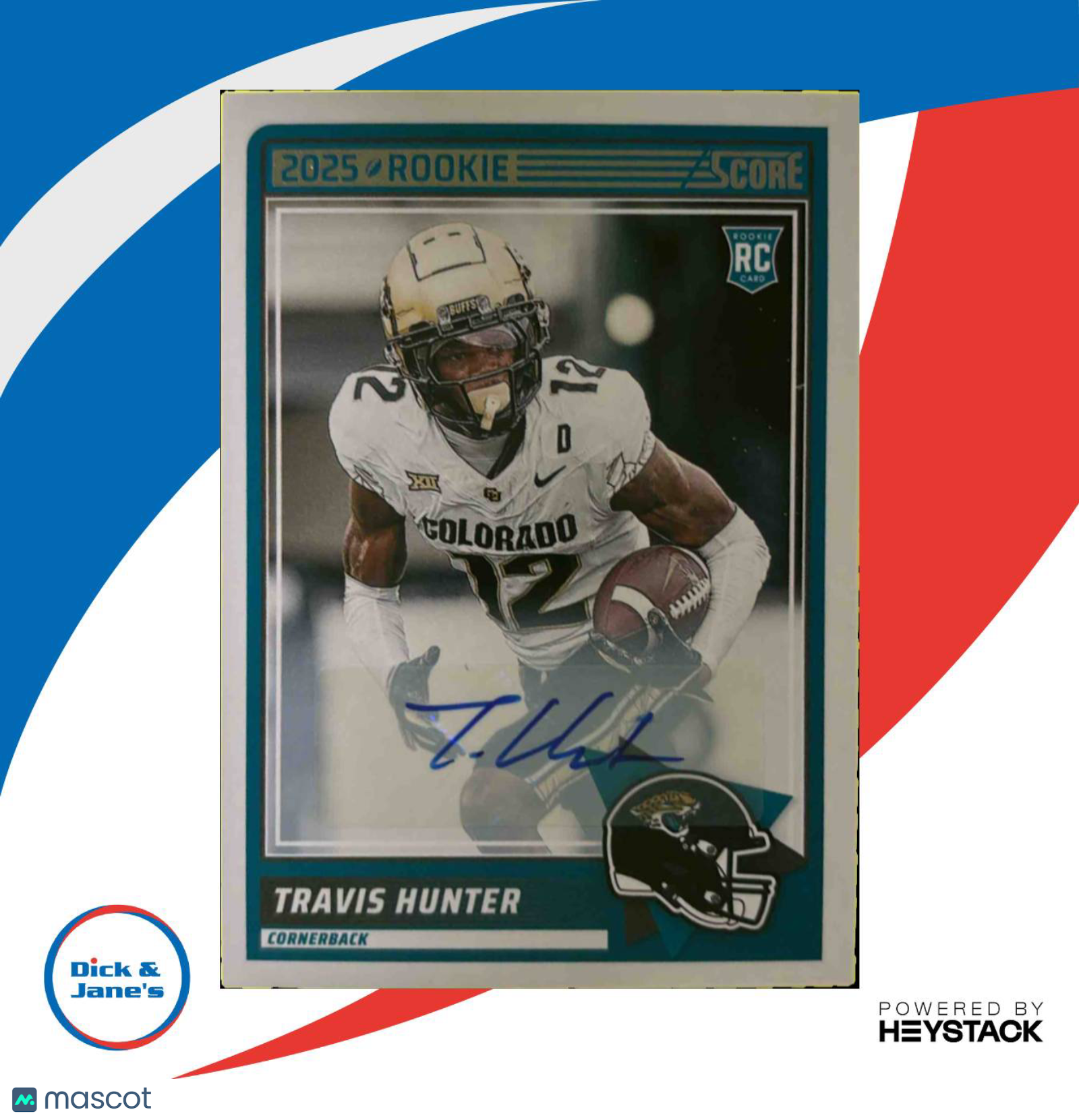 2025 Panini Score Travis Hunter Rookies Signatures #20 Auto Jacksonville Jaguars Sports Cards