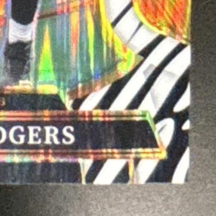 2025 Panini Select Aaron Rodgers Concourse Zebra Prizm #51 Pittsburgh Steelers - Sports Cards