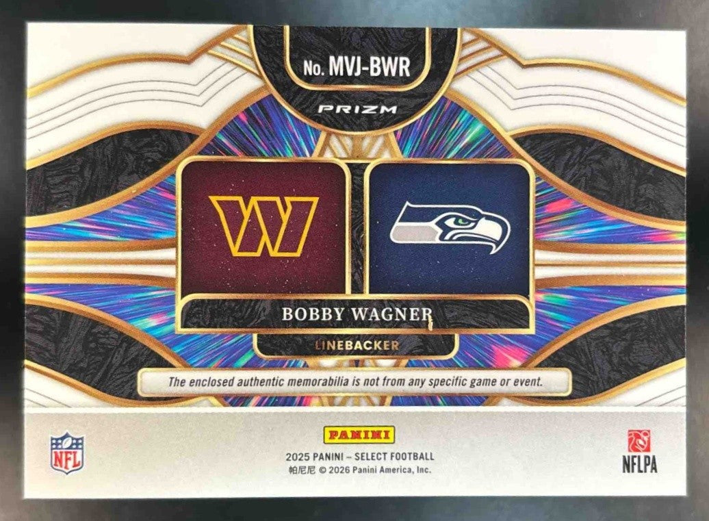 2025 Panini Select Bobby Wagner Multiverse Jerseys Red Prizm - Sports Cards