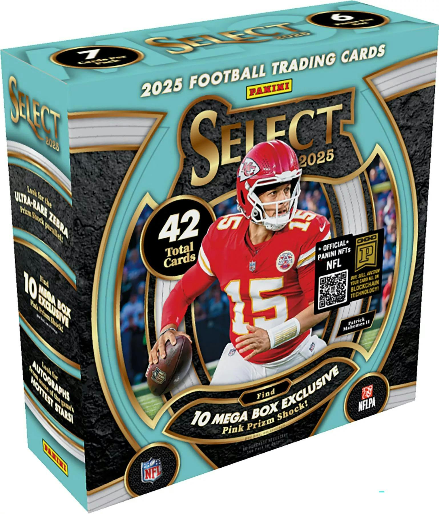 2025 Panini Select Football Mega Box (Pink Prizm Shock Parallels) - NFL Hobby Box