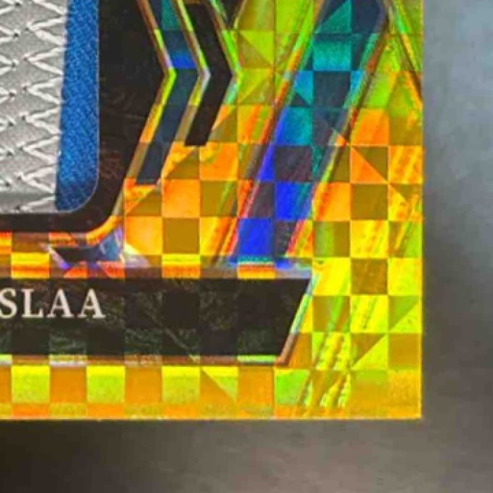 2025 Panini Select Isaac TeSlaa Rookie Swatches Gold Prizm /10 RC Detroit Lions - Sports Cards