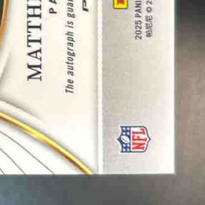 2025 Panini Select Matthew Golden Rookie Signatures Blue Prizm /149 Auto - Sports Cards