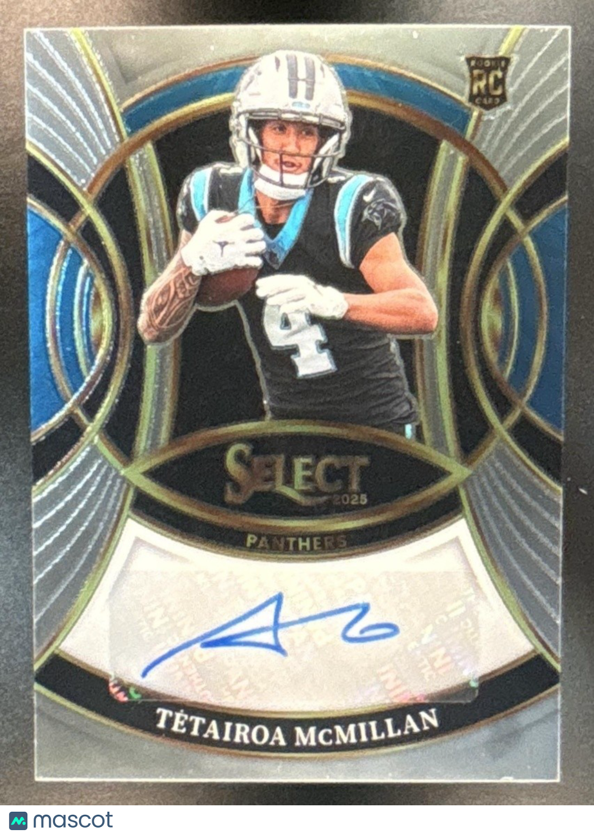 2025 Panini Select Tetairoa McMillan Rookie Signatures RC Auto Carolina Panthers - Sports Cards