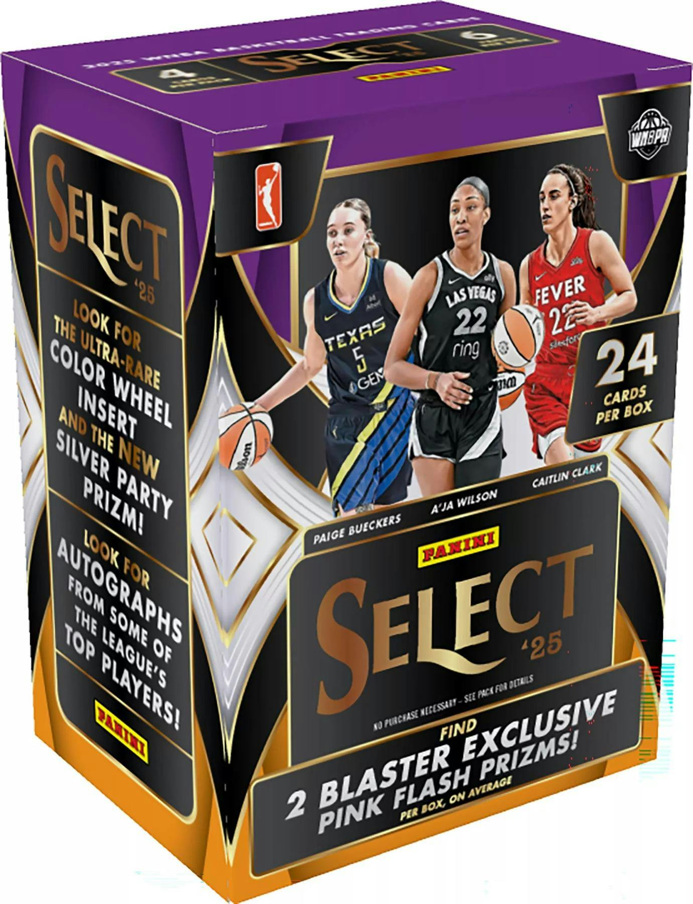 2025 Panini Select WNBA Basketball Blaster Box (Pink Flash Prizms) - Blaster Box