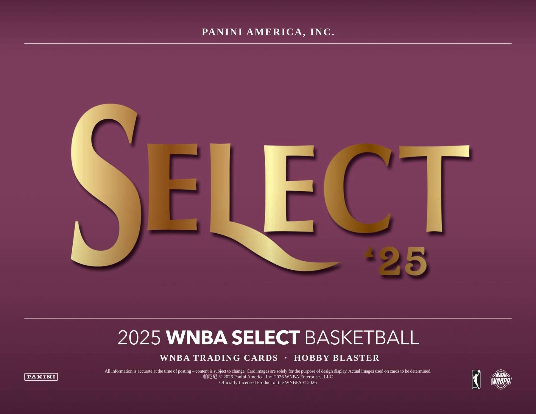 2025 Panini Select WNBA Basketball Blaster Hobby Box (Green Flash Prizms) - Blaster Box