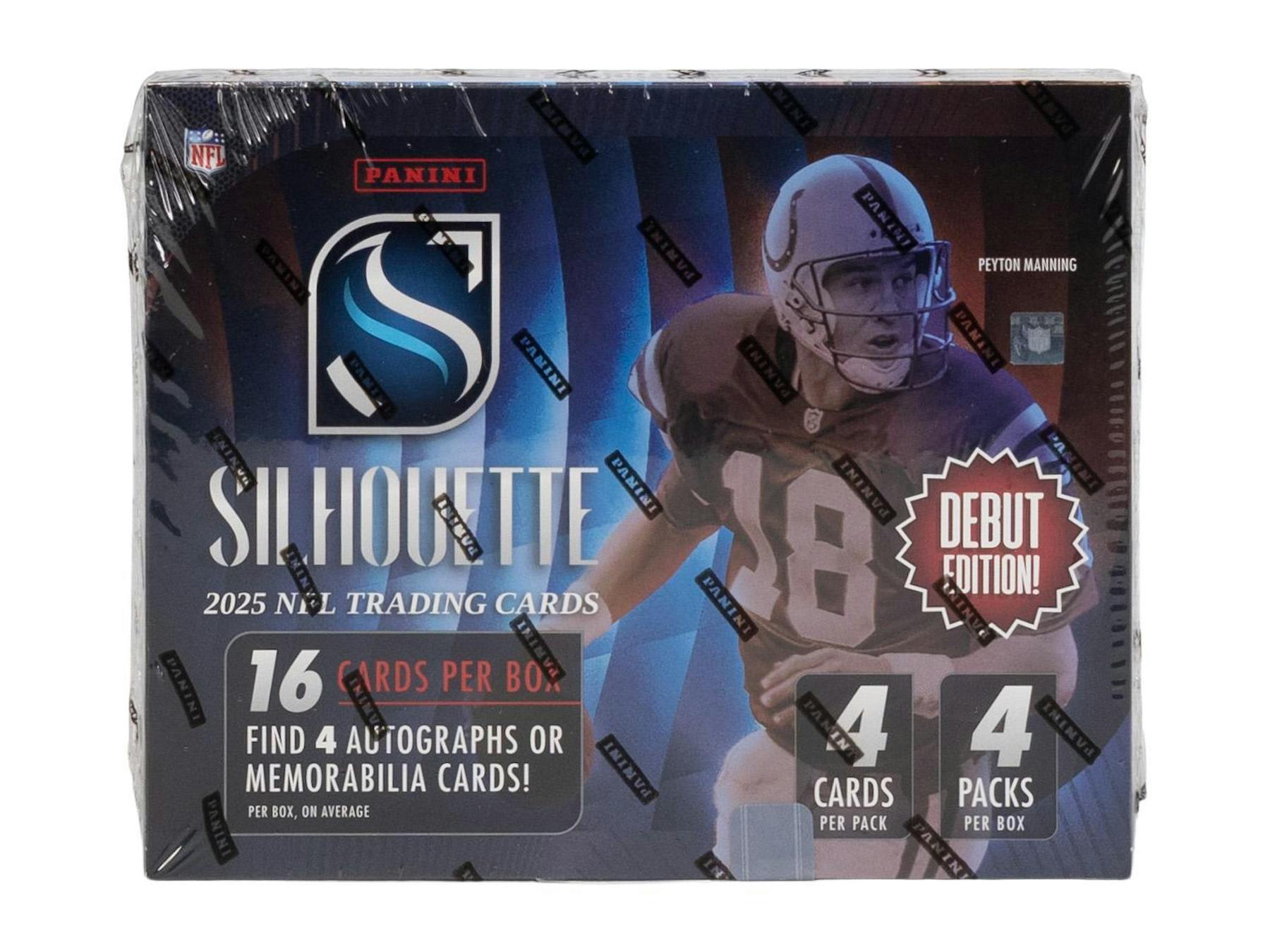 2025 Panini Silhouette Football Hobby Box (4 Auto/Mem) - NFL Hobby Box