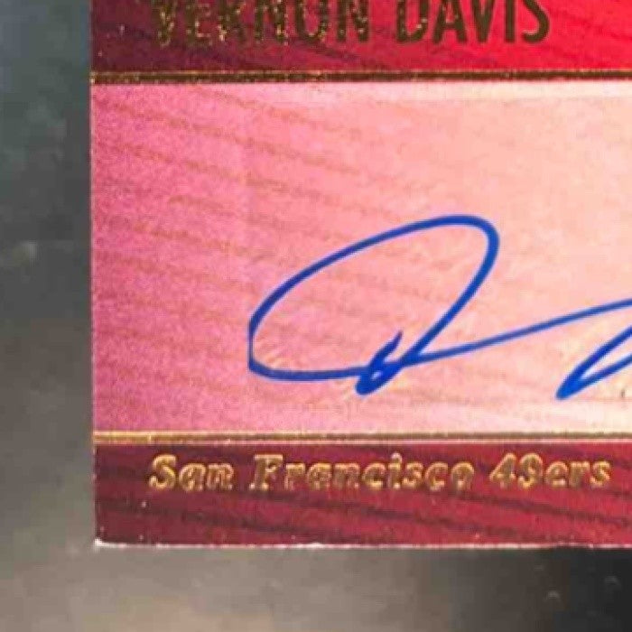 2025 Panini Silhouette Vernon Davis Patch Auto /99 San Francisco 49ers - Sports Cards
