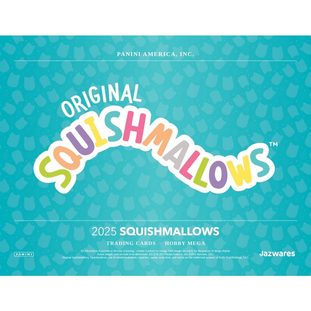 2025 Panini Squishmallows Series 2 Hobby Mega Box (Teal Pandora / Blue Mosiac) - Entertaiment Mega
