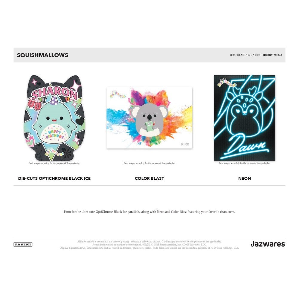 2025 Panini Squishmallows Series 2 Hobby Mega Box (Teal Pandora / Blue Mosiac) - Entertaiment Mega