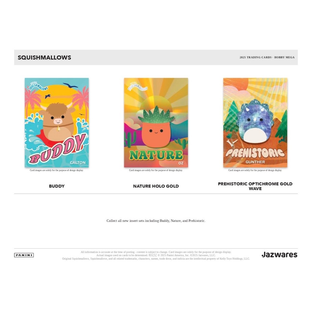 2025 Panini Squishmallows Series 2 Hobby Mega Box (Teal Pandora / Blue Mosiac) - Entertaiment Mega
