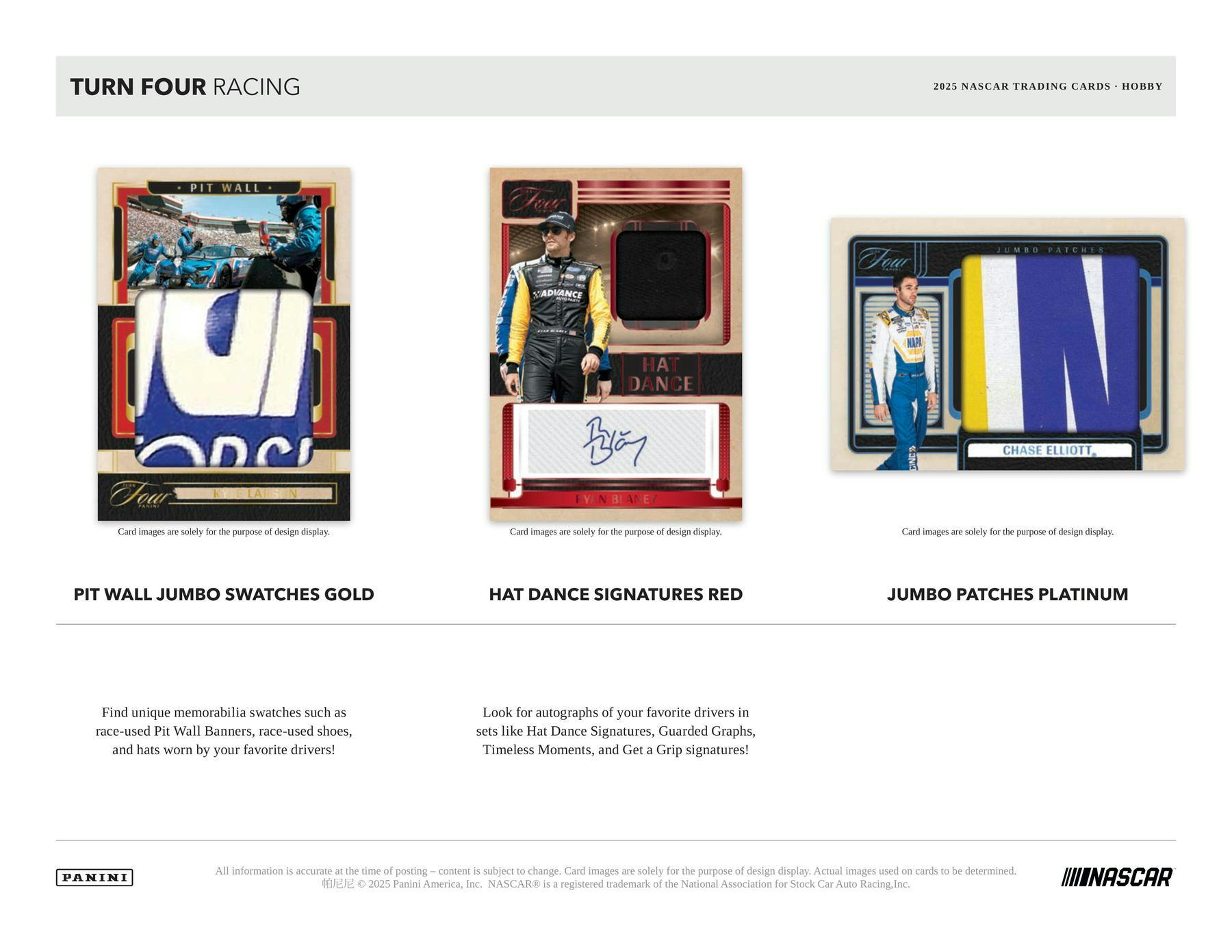 2025 Panini Turn Four Racing Hobby Box NASCAR (2 Auto / 1 Mem) - NASCAR