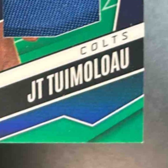 2025 Phoenix JT Tuimoloau Franchise Future Patch Green /99 RC Indianapolis Colt - Sports Cards