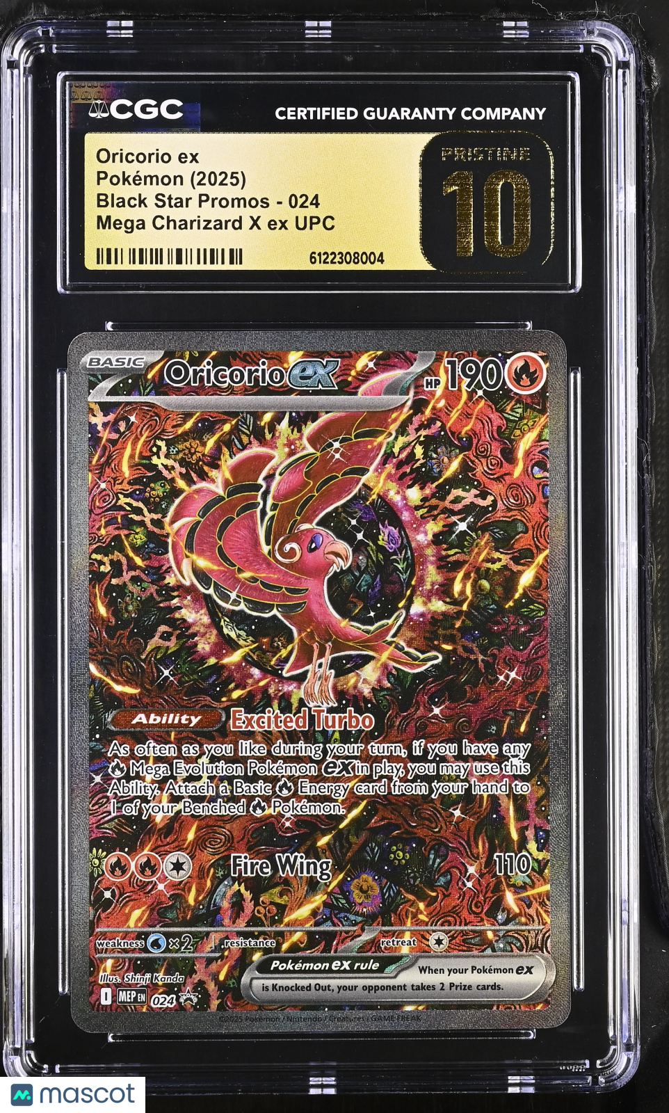 2025 Pokemon Black Star Promos Oricorio ex #024 CGC 10 PRISTINE - Graded TCG/CCG