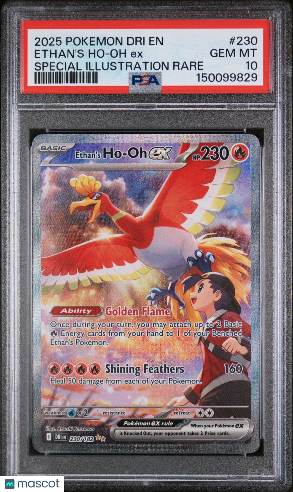 2025 Pokemon Destined Rivals Ethan’s Ho-Oh EX #230 SIR PSA 10 GEM MINT - Graded TCG/CCG