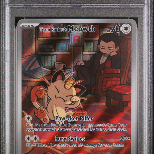 2025 Pokemon Destined Rivals Team Rocket's Meowth #203