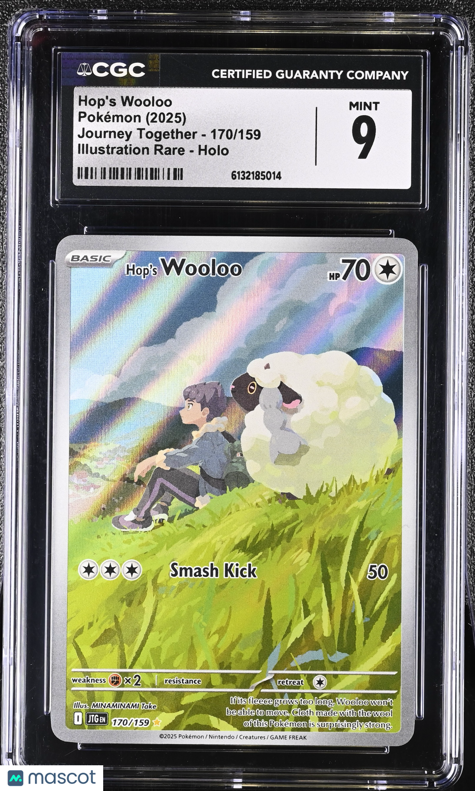 2025 Pokemon Journey Together Hop’s Wooloo #170/159 Illustration Rare CGC 9 MINT - Graded TCG/CCG