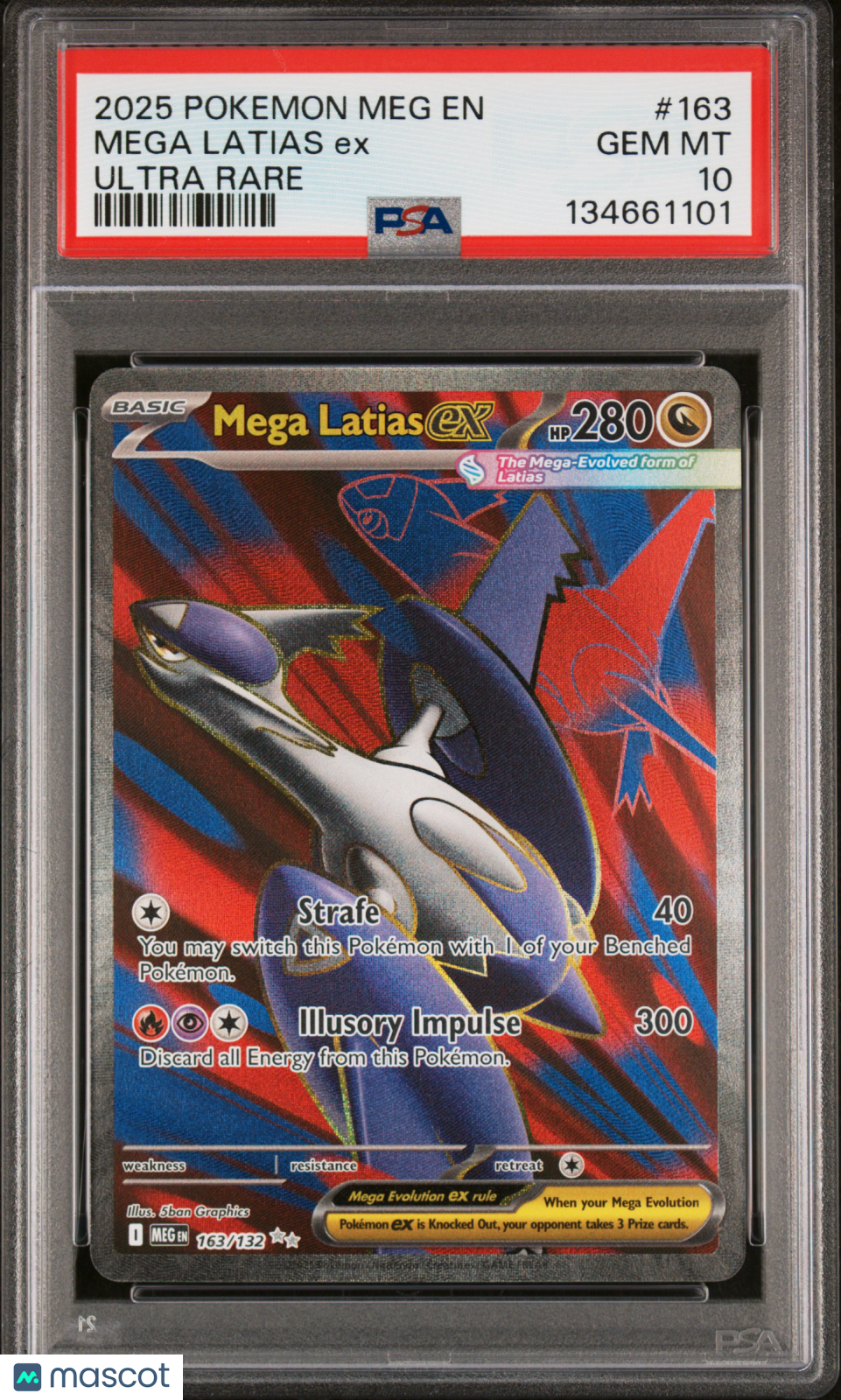 2025 Pokemon Meg EN-Mega Evolution Mega Latias EX Ultra Rare PSA 10 GEM MINT - Graded TCG/CCG