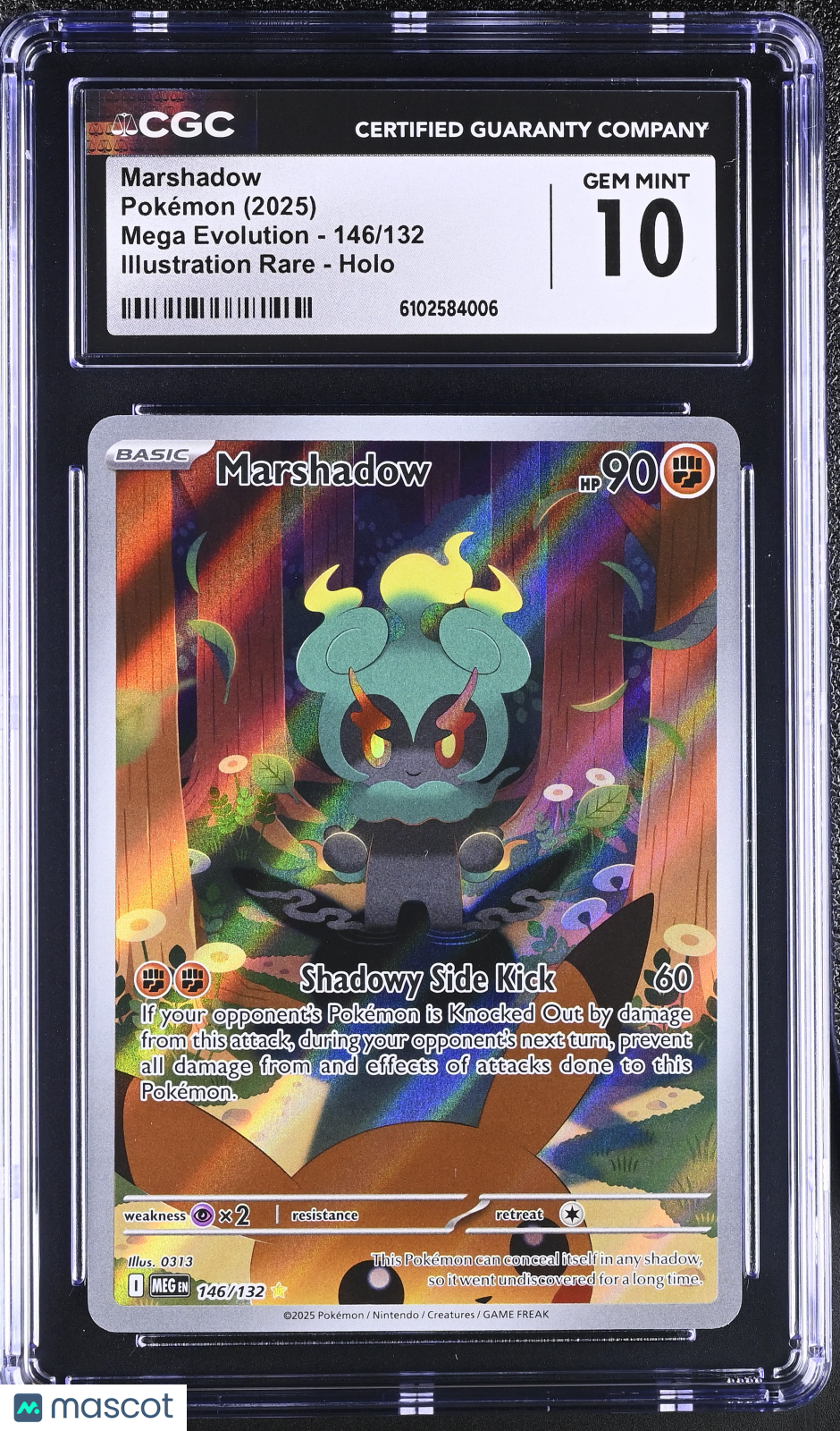 2025 Pokemon Mega Evolution Marshadow #146/132 Illustration Rare CGC 10 GEM MINT - Graded TCG/CCG