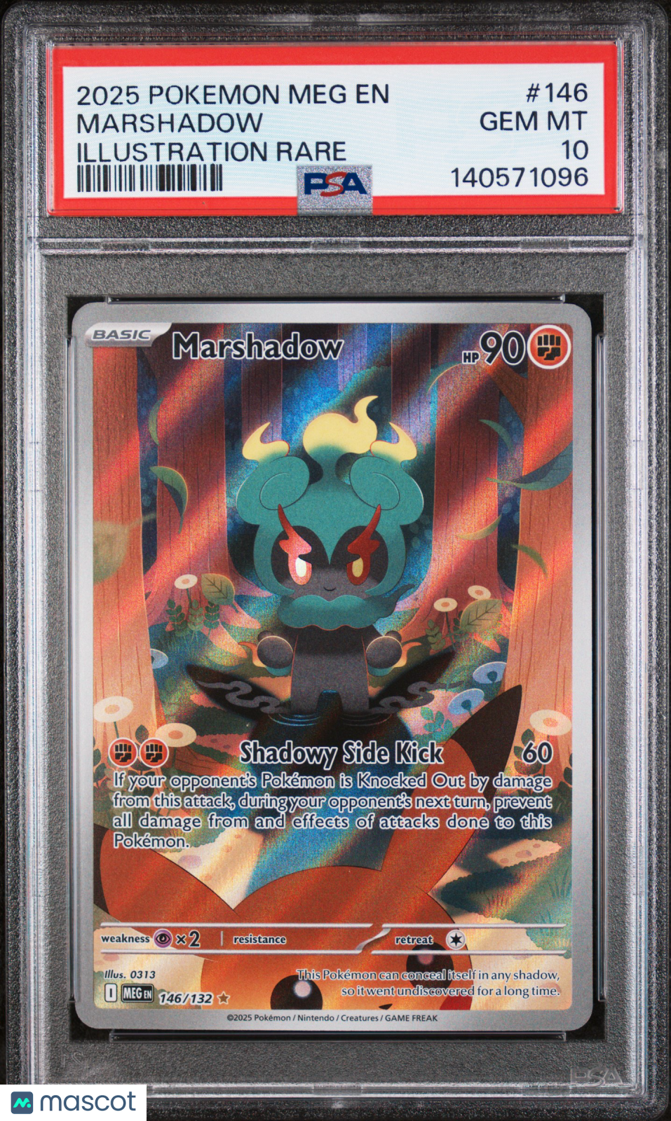 2025 Pokemon Mega Evolution Marshadow #146 Illustration Rare PSA 10 GEM MINT - Graded TCG/CCG