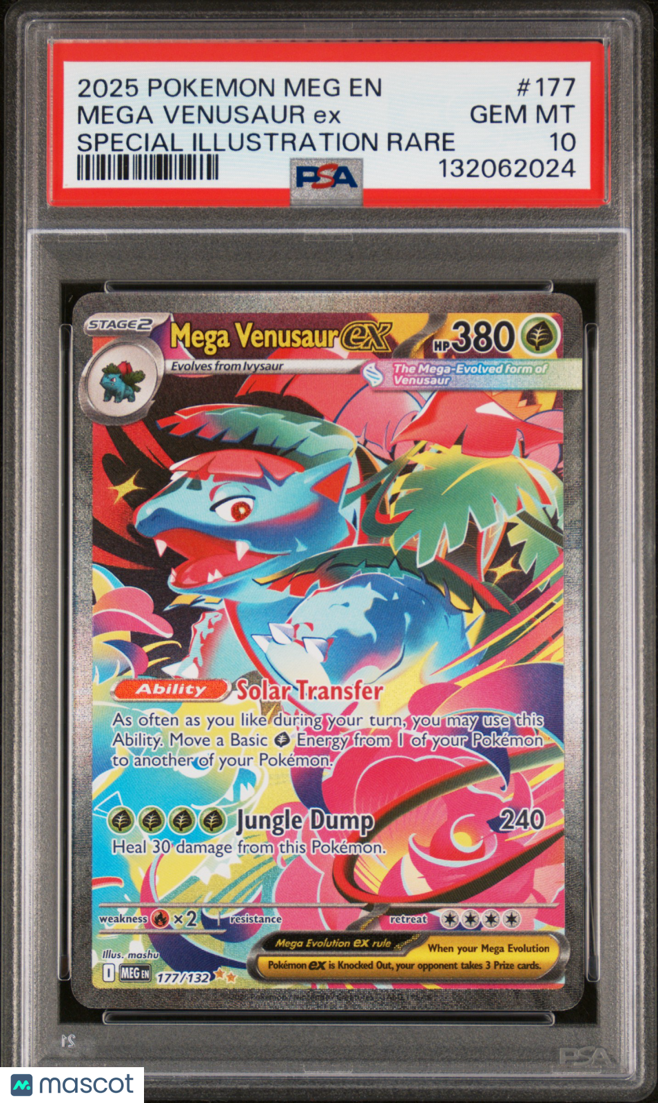2025 Pokemon Mega Evolution Mega Venusaur EX #177 SIR PSA 10 GEM MINT - Graded TCG/CCG