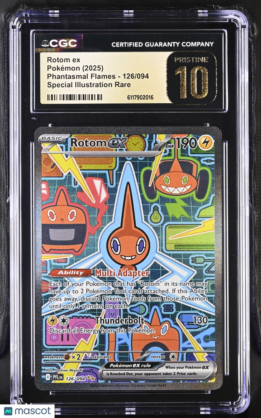 2025 Pokemon Phantasmal Flames Rotom ex #126/094 SIR CGC 10 PRISTINE - Graded TCG/CCG