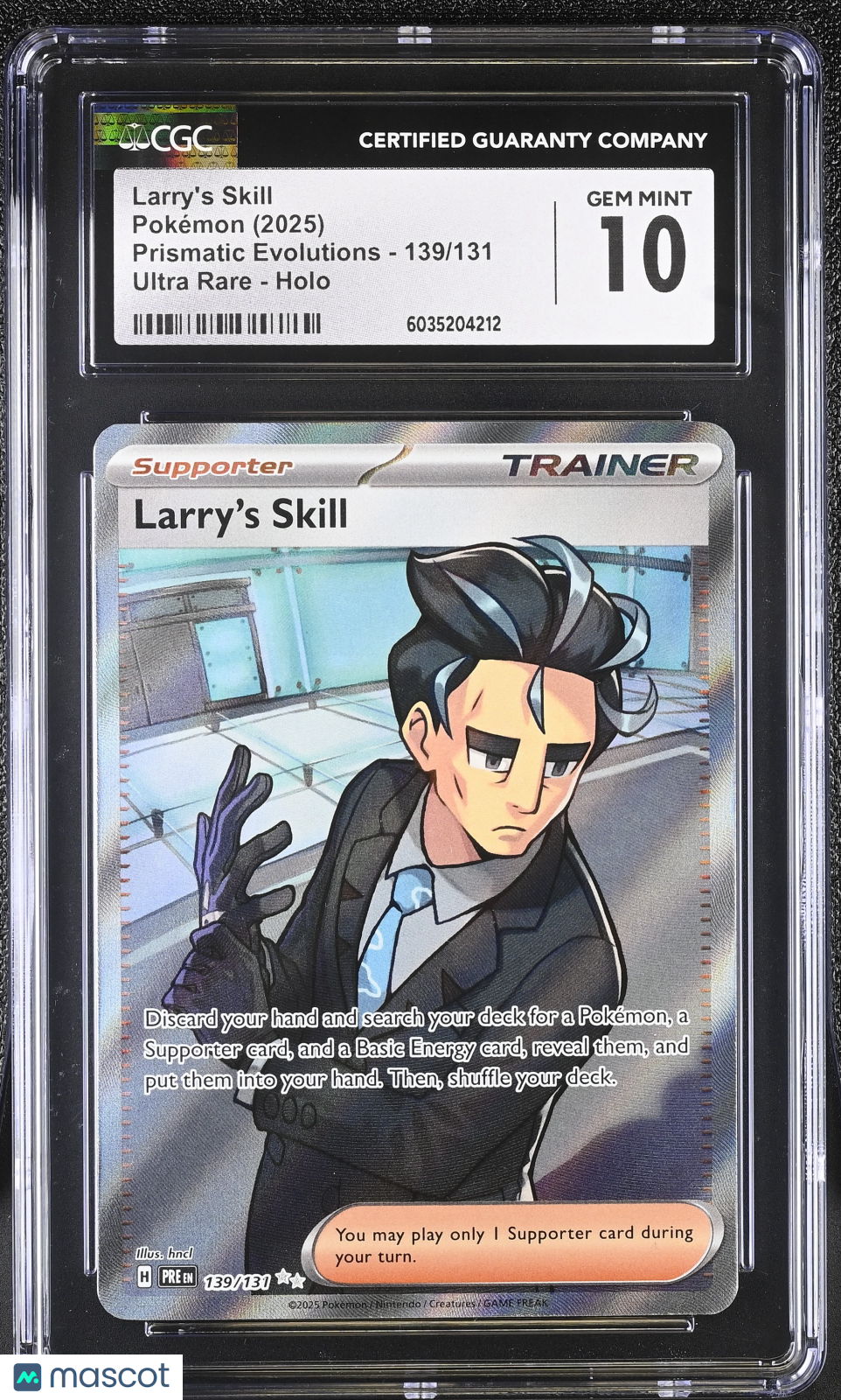 2025 Pokémon Prismatic Evolutions Larry’s Skill #139/131 English CGC 10 - Graded TCG/CCG