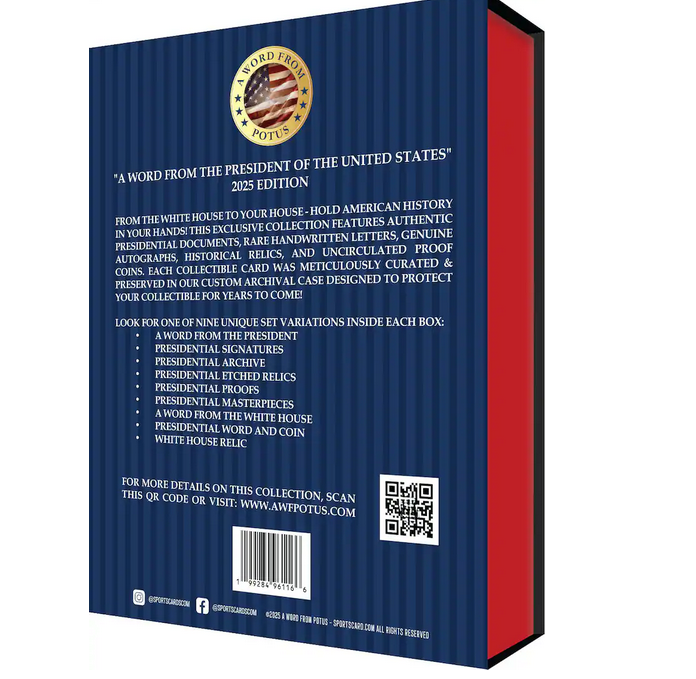 2025 POTUS A Word from the President Hobby Box - NFL Hobby Box