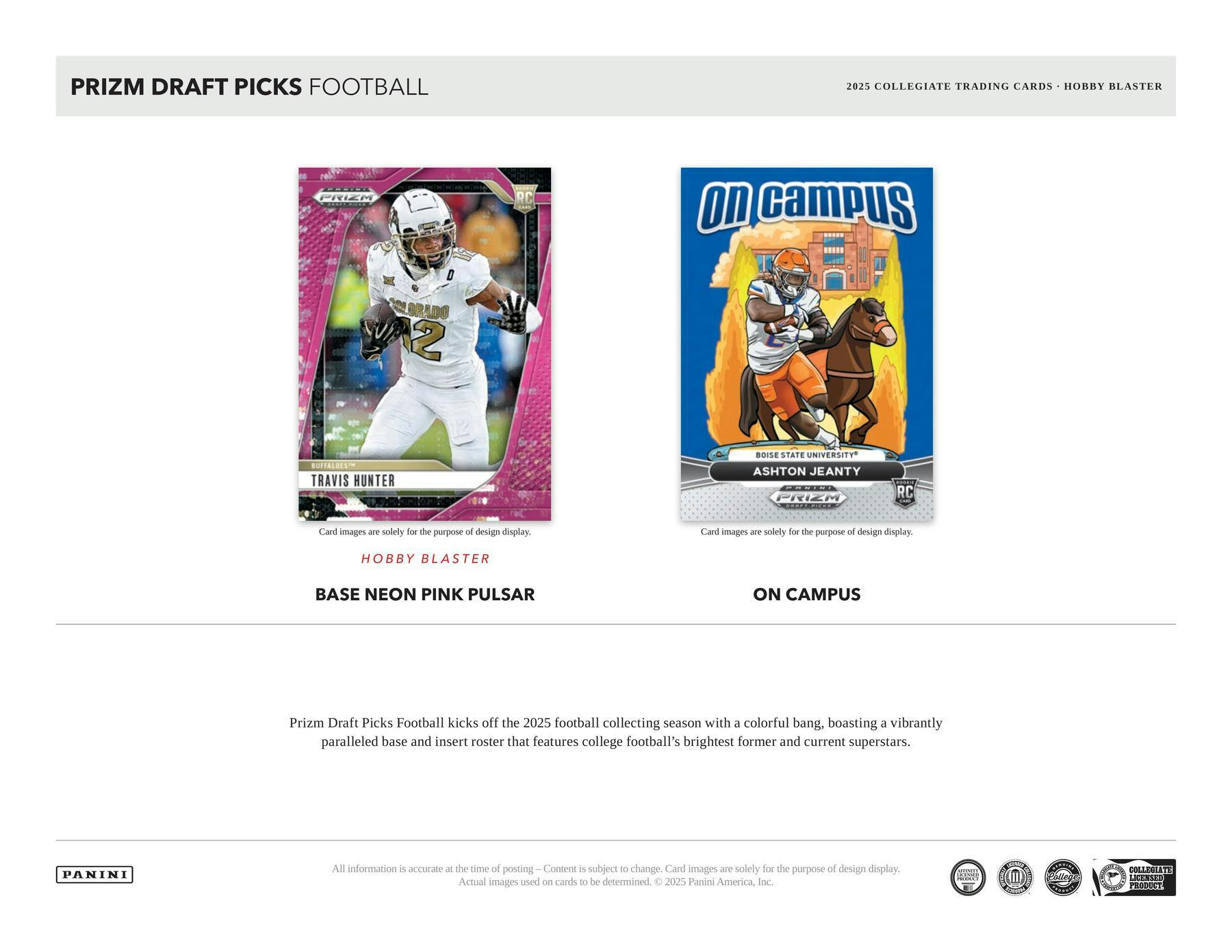 2025 Prizm Draft Picks Football Hobby Blaster Box (Neon Pink & Silver Insert) Black Color Blast? - NFL Hobby Box