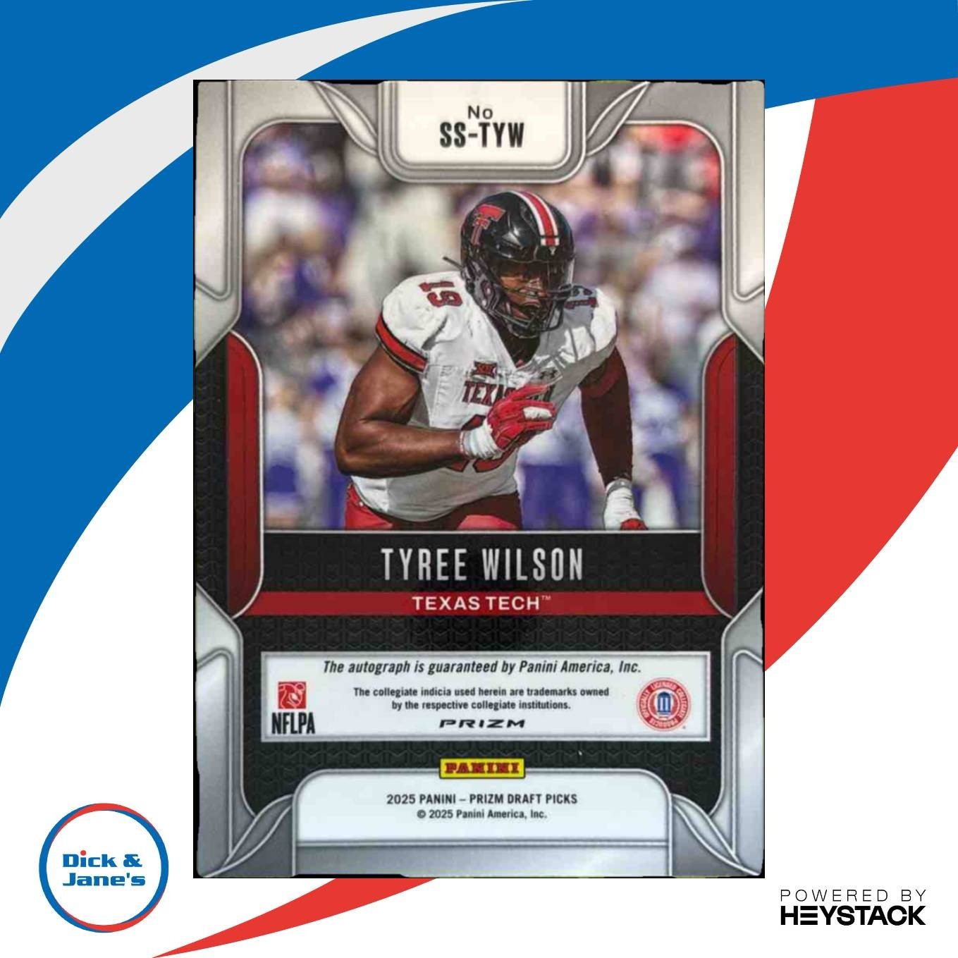 2025 Prizm Draft Tyree Wilson Sensational Signatures Green Auto - Sports Cards