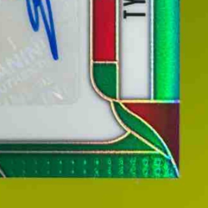 2025 Prizm Draft Tyree Wilson Sensational Signatures Green Auto - Sports Cards